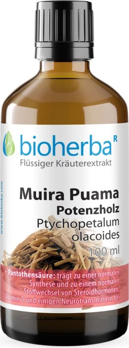 Bioherba Muira Puama Potenzholz Ptychopetalum olacoides Tropfen Tinktur, 50ml
