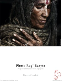 Hahnemühle Digital Glossy FineArt Photo Rag Baryta Fotopapier hochglänzend, 17", 315g/m², 12m