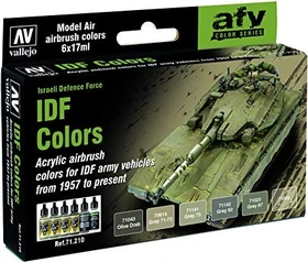 Vallejo Model Air Israeli Air Force Colors Farbset, 6-tlg.