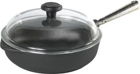 Skeppshult Servierpfanne mit Edelstahlgriff und Glasdeckel 25cm