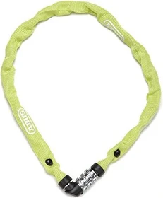ABUS Schloss-Ketten-Kombi 1200/60 web Kettenschloss, Zahlenkombination lime
