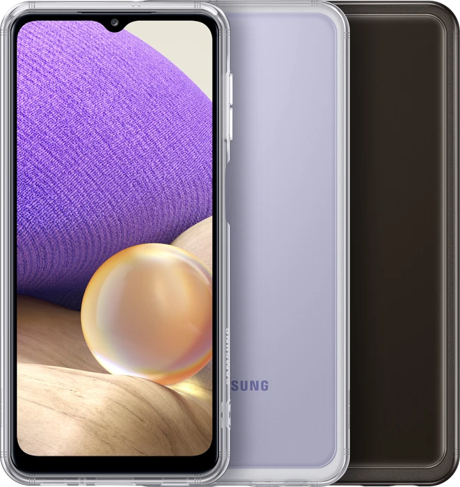 Samsung Soft Clear Cover für Galaxy A32 5G schwarz
