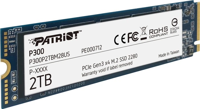 Patriot P300 2TB, M.2 2280 / M-Key / PCIe 3.0 x4