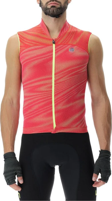 UYN Wave Trikot ärmellos vibrant red (Herren)