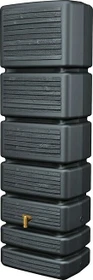 4rain Slim Wood Decor Wandtank-Regenwassertank 350l graphitegrey