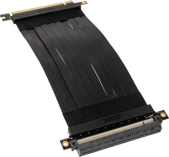 Akasa Riser Black X2 Mark IV Riser Card Cable, gerade, PCIe 3.0, 200mm