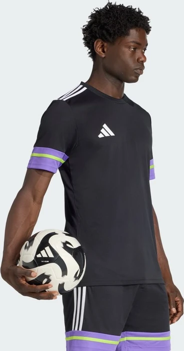 adidas Squadra 25 Trikot kurzarm black/purple rush/semi solar slime (Herren)