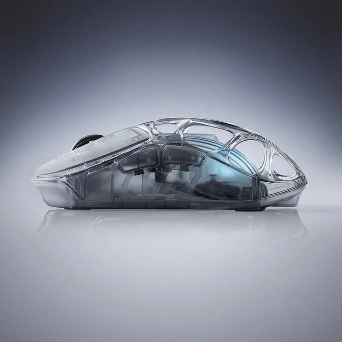 GravaStar Mercury X Air 8KHz Wireless Gaming Mouse, Onyx Crystal, USB/Bluetooth