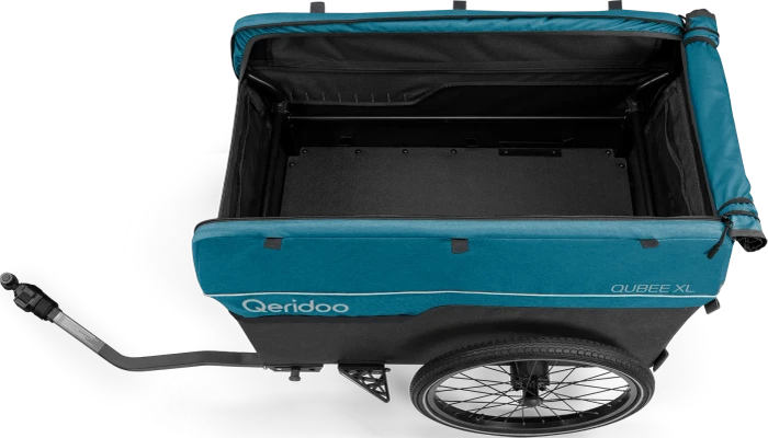Qeridoo Qubee XL Fahrradanhänger petrol (Modell 2023)
