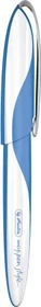 Herlitz my.pen style weiß/baltic blue, rechte Hand/linke Hand, mittel