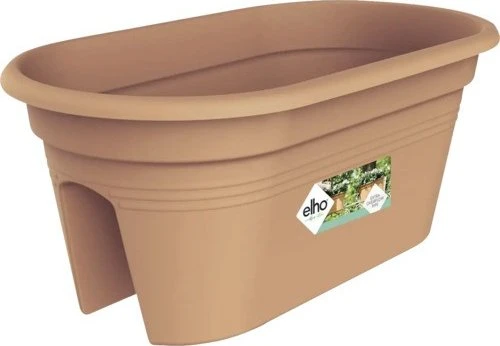 Elho Green Basics Flower Bridge Balkon-Blumenkasten 55x29cm mild terra