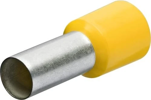 Knipex Aderendhülsen mit Kunststoffkragen 6mm² gelb 100 Stück