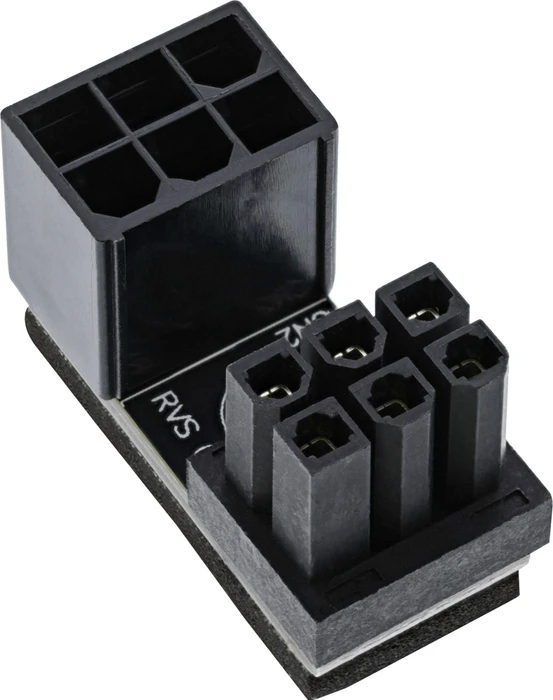 InLine Grafikkarten Stromadapter intern, 180° ATX 6pol Stecker auf Buchse, gedreht