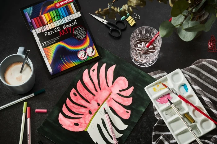 STABILO Pen 68 brush Arty sortiert, 10er-Set, Etui