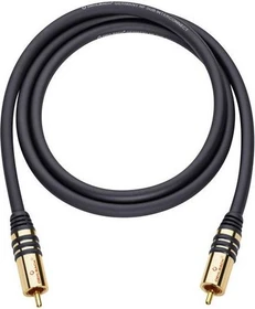 Oehlbach NF Sub 100 Subwoofer Cinch Kabel schwarz 1m