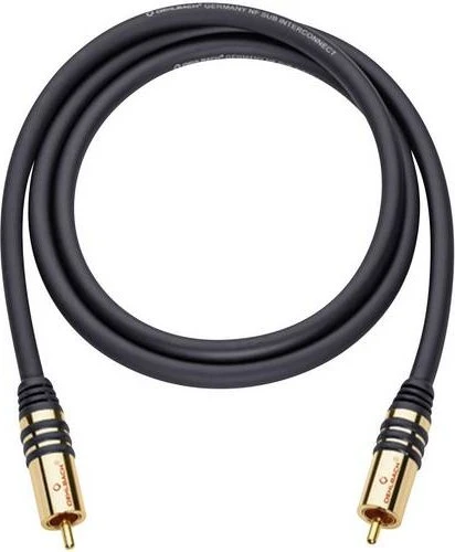 Oehlbach NF Sub 100 Subwoofer Cinch Kabel schwarz 1m