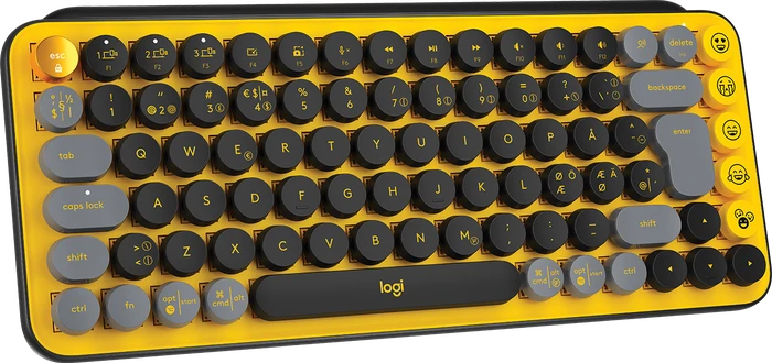 Logitech POP Keys Wireless Mechanical Keyboard, Logi Bolt, Blast, TTC BROWN, USB/Bluetooth, ND