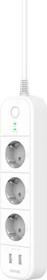 Tenda SP15 Smart Steckdosenleiste 3-fach, 3840W, 2x USB-A, Smart-Steckdosenleiste