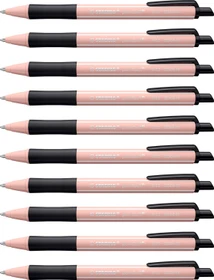 STABILO pointball NatureCOLORS Kugelschreiber blush/schwarz, 10er-Pack