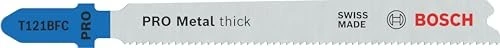 Bosch Professional PRO T121BFC Metal thick Stichsägeblatt 13TPI, 92mm, 100 Stück