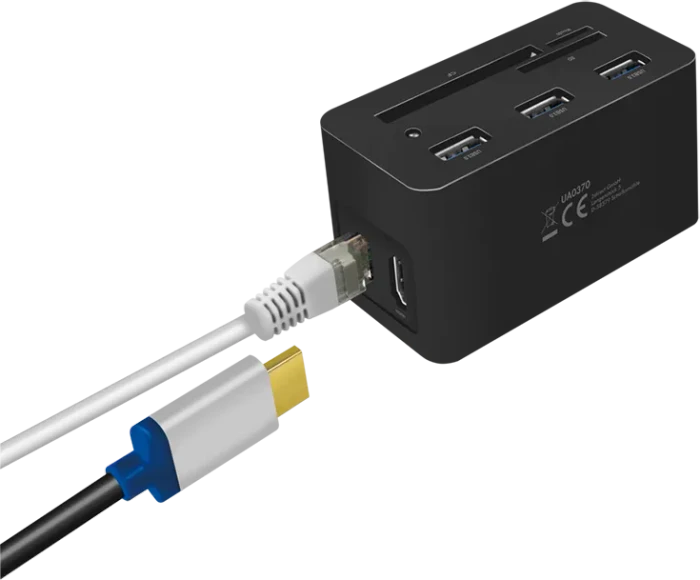 LogiLink USB 3.2 Gen 1 Mini-Dockingstation 10-Port, USB-C 3.0 [Stecker]