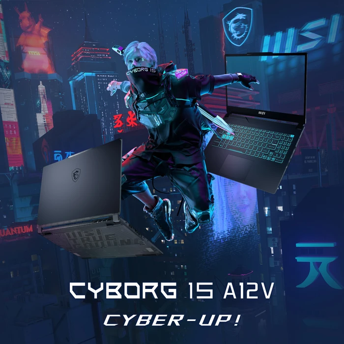 MSI Cyborg 15 A12VF-096, Core i5-12450H, 16GB RAM, 1TB SSD, GeForce RTX 4060, DE