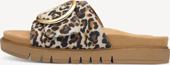 Tamaris Lederpantolette beige (Damen)