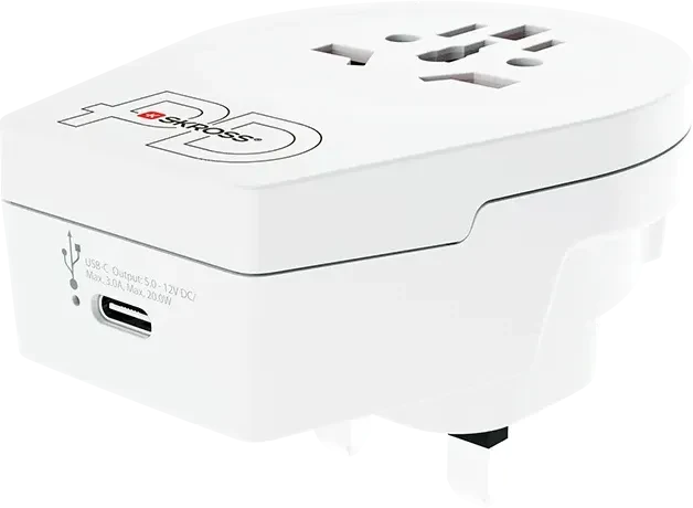 Skross World to UK USB C20PD, 1x USB-C