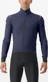 Castelli Alpha Flight RoS Fahrradjacke belgian blue/pompeian red (Herren)