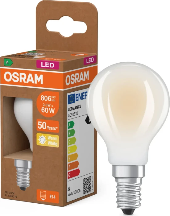 Osram Ledvance Superstar+ Classic P FIL 60 3.8W/827 E14