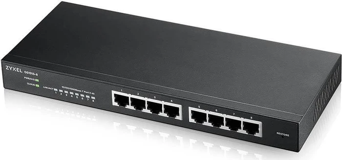 Zyxel GS1915 Desktop Gigabit Smart Switch, 8x RJ-45