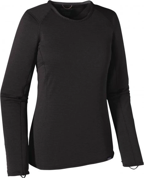 Patagonia Capilene Thermal Weight Crew Funktionsshirt langarm schwarz (Damen)