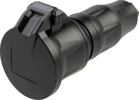 PCE Schutzkontaktkupplung KD nat IP54 schwarz Serie TopTaurus2