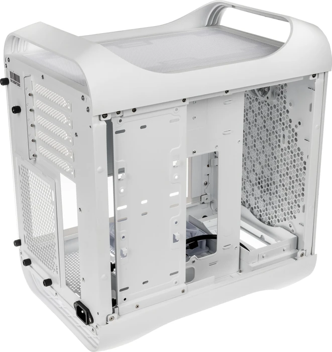 BitFenix Prodigy M 2022, weiß, Glasfenster