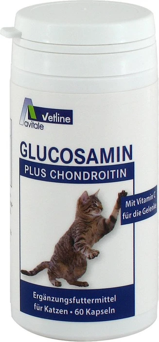 Avitale vetline Glucosamin plus Chondroitin für Katzen Kapseln, 60 Stück