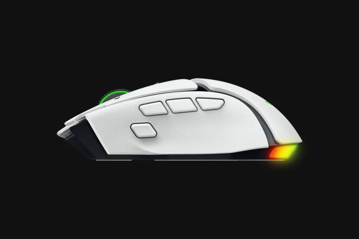 Razer Basilisk V4 Pro, weiß, USB/Bluetooth