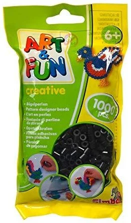 Simba Toys Art & Fun 1000 Bügelperlen im Beutel schwarz