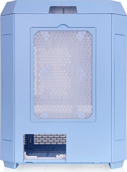 Thermaltake The Tower 600 Hydrangea Blue, blau, Glasfenster