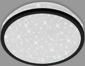 Briloner Nigra Sternenhimmel LED Deckenleuchte 10W 21.7cm schwarz