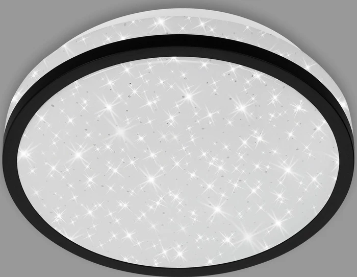 Briloner Nigra Sternenhimmel LED Deckenleuchte 10W 21.7cm schwarz