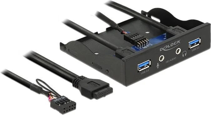 DeLOCK USB 3.0 2-port + HD-Audio Frontpanel