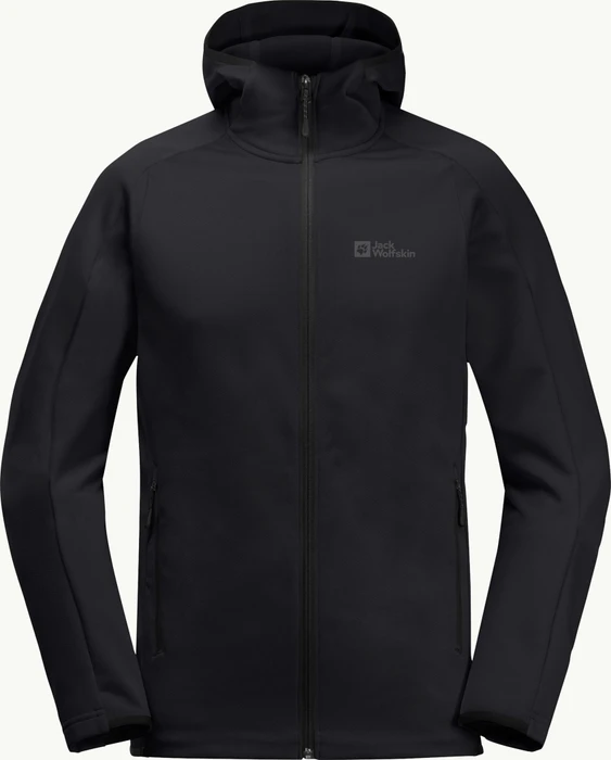 Jack Wolfskin Alpgrat Hooded FZ Jacke schwarz (Herren)
