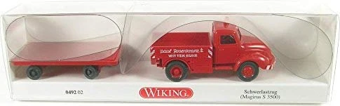 Wiking Schwerlastzug Magirus S 3500 Rosenkranz