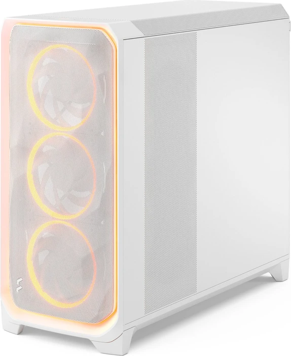 Fractal Design Meshify 3 XL Ambience Pro RGB White TG Clear Tint, weiß, Glasfenster