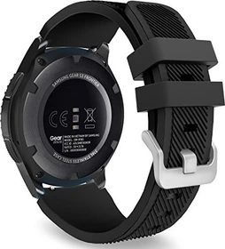 MoKo Silikonarmband für Samsung Galaxy Watch 46mm schwarz