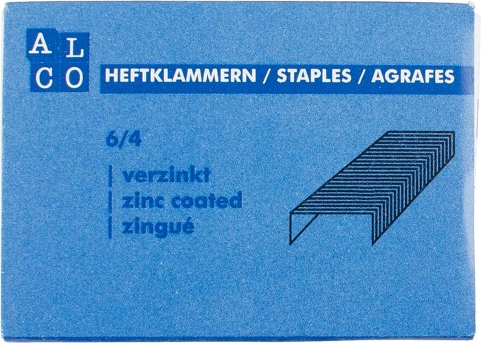Alco 508 Heftklammern, 6/4, verzinkt, 2000 Stück