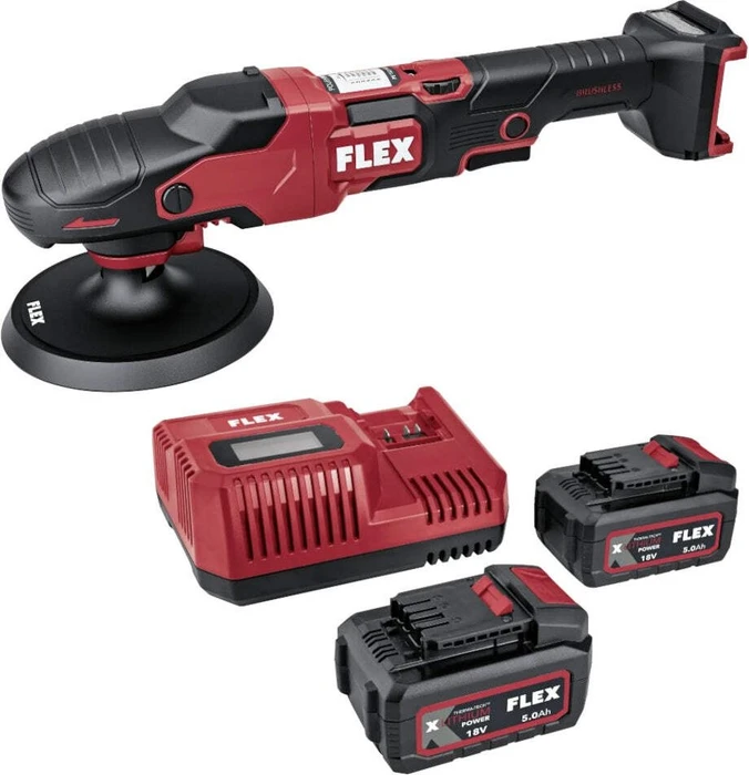 Flex PE 150 18-EC Set Akku-Polierer inkl. 2 Akkus 5.0Ah