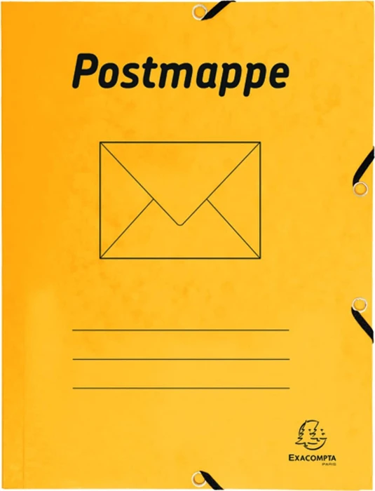 Exacompta Postmappe, A4, gelb