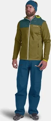 Ortovox Fleece Plus Hoody Funktionsjacke green moss (Herren)