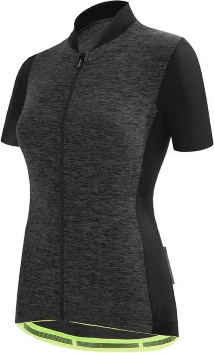 Santini Colore Puro Trikot kurzarm schwarz (Damen)